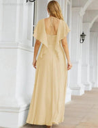 Numbersea Bridesmaid Dresses Backless Formal Prom Gowns for Evening Party Mother of The Bride Dress 28040 by numbersea