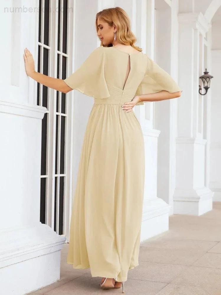 Numbersea Bridesmaid Dresses for Women Wedding Long Party Prom Dress 28068 by numbersea