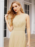 Numbersea Bridesmaid Dresses for Wedding Ruffles Long Formal Prom Gowns 28039 by numbersea