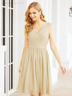 Numbersea Homecoming Dresses Knee Length Skirt V Back 28062 by numbersea