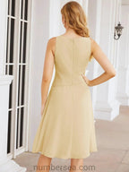 Sunnderly Mother of The Bride Dresses Prom Dress Casual Pleated Dress SY28065 by numbersea