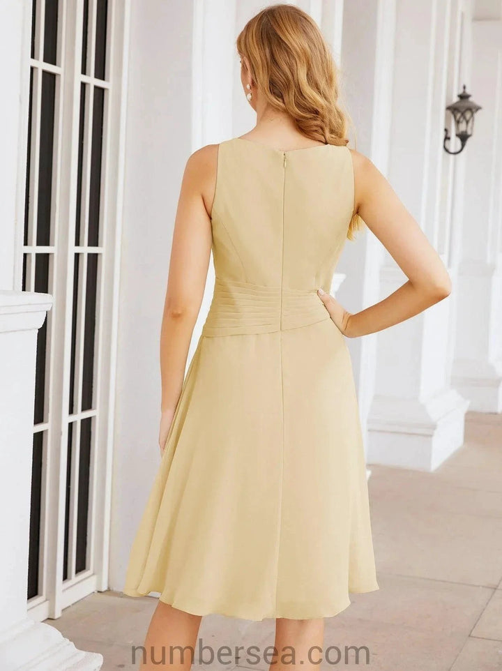 Sunnderly Mother of The Bride Dresses Prom Dress Casual Pleated Dress SY28065 by numbersea