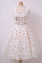 Chic A-line Short Lace Homecoming Dresses by Ombreprom