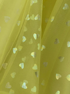 Corset Bow Straps Tulle Glitter Hearts Ankle Length Prom Dress by Anne of Brittany