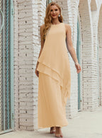 Chiffon Long Plus Size Mother of Bride Dresses Formal Bridesmaid Prom Gown SY28019