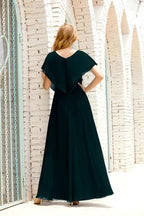Numbersea Mother of The Bride Dresses Plus Size V-Neck Floor Length Formal Prom Dress for Wedding Guest 28020 by numbersea