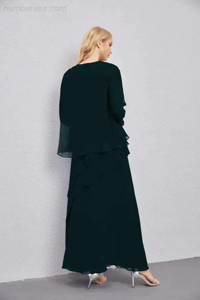 Mother of Bride Dresses with Open Front Lightweight Cardigan Formal Prom Gown 28081 by numbersea