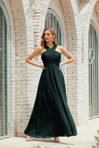 Halter Bridesmaid Dresses Formal Cocktail Prom Gown 28015 by numbersea
