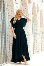 Numbersea Mother of The Bride Dresses Plus Size V-Neck Floor Length Formal Prom Dress for Wedding Guest 28020 by numbersea