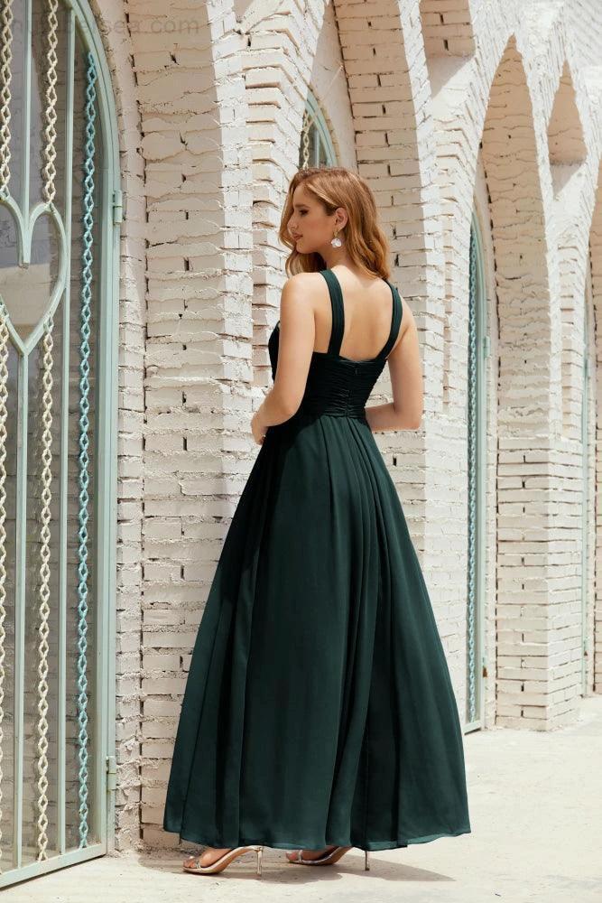 Halter Bridesmaid Dresses Formal Cocktail Prom Gown 28015 by numbersea