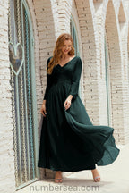 Numbersea Bridesmaid Dress Chiffon Formal Party Dress Evening Dress 28016 by numbersea
