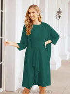 Sunnderly Mother of The Bride Dresses Prom Dress Casual Pleated Dress SY28065 by numbersea
