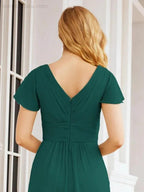 Numbersea Formal Prom Gowns for Mother of The Bride Cap Sleeves Bridesmaid Dress 28047 by numbersea