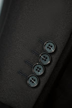 Double-Breasted Black Wool Tuxedo | Classic Tailored Formal Groom Suit by 男装