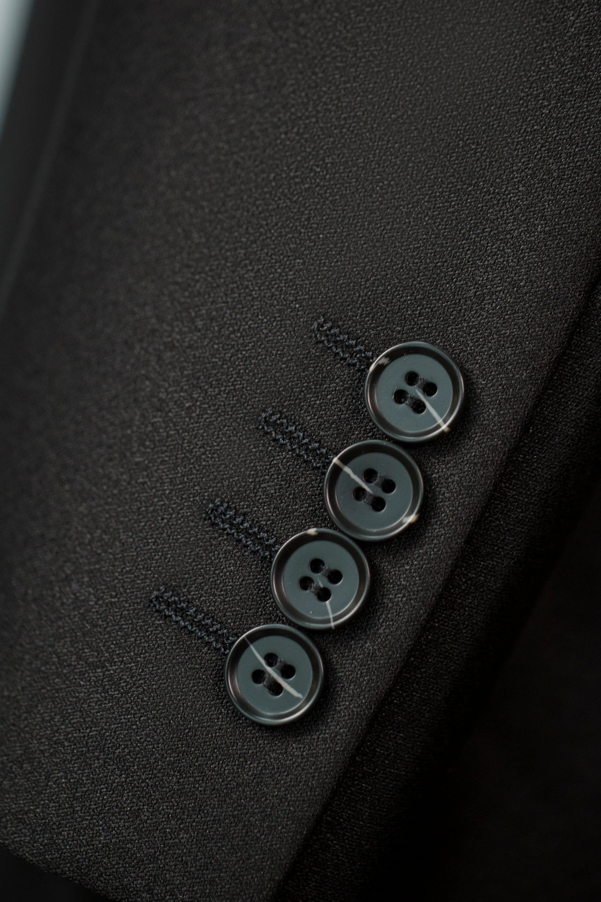 Double-Breasted Black Wool Tuxedo | Classic Tailored Formal Groom Suit by 男装