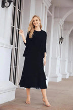 Sunnderly Two-Piece A-line Mother of The Bride Dress Formal Party Gown Dress SY28072 by numbersea