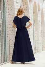 Numbersea Mother of The Bride Dresses Plus Size V-Neck Floor Length Formal Prom Dress for Wedding Guest 28020 by numbersea