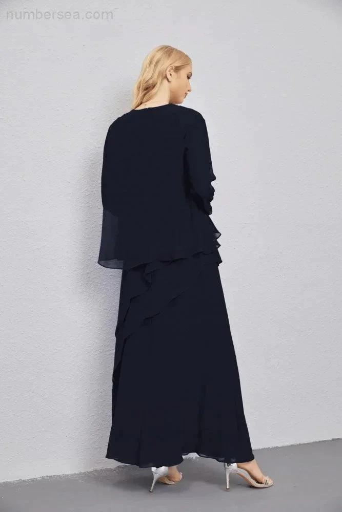 Mother of Bride Dresses with Open Front Lightweight Cardigan Formal Prom Gown 28081 by numbersea