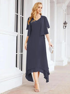 Sunnderly Two-Piece A-line Mother of The Bride Dress Formal Party Gown Dress SY28073 by numbersea