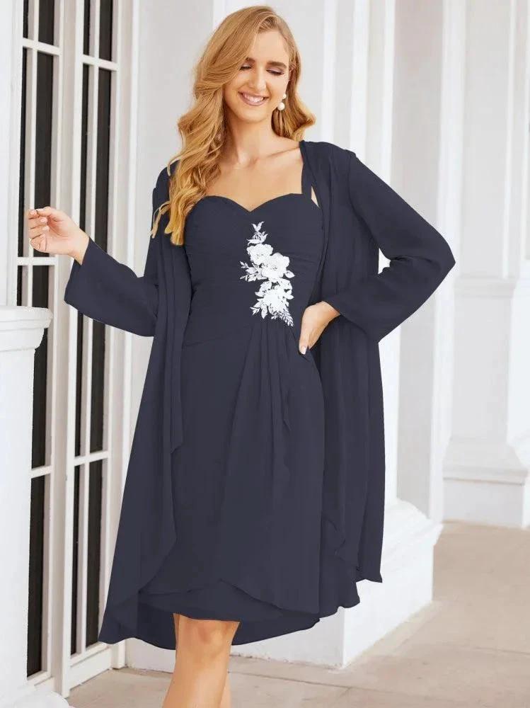 Sunnderly Mother of The Bride Groom Dresses Lace Appliques for Wedding Guest SY28066 by numbersea