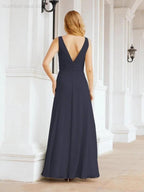 Numbersea Bridesmaid Dresses for Wedding Ruffles Long Formal Prom Gowns 28039 by numbersea