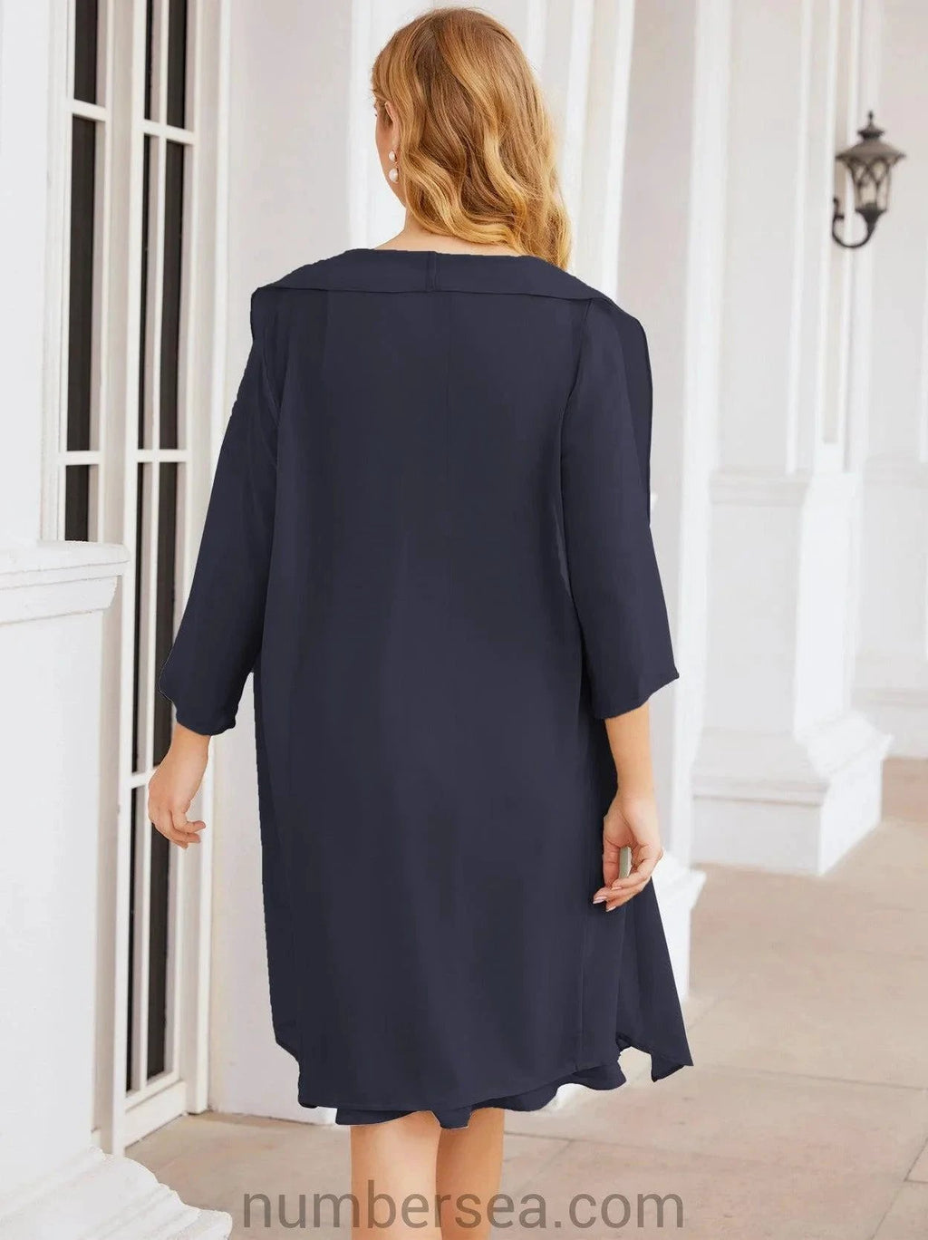 Sunnderly Mother of The Bride Dresses Prom Dress Casual Pleated Dress SY28065 by numbersea