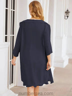Sunnderly Mother of The Bride Dresses Prom Dress Casual Pleated Dress SY28065 by numbersea