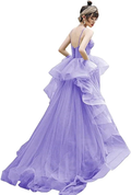 Women's Tulle Spaghetti Straps Formal Evening Dress Y896 by simplepromdress
