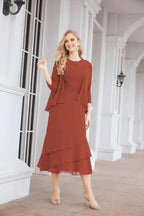 Sunnderly Two-Piece A-line Mother of The Bride Dress Formal Party Gown Dress SY28072 by numbersea