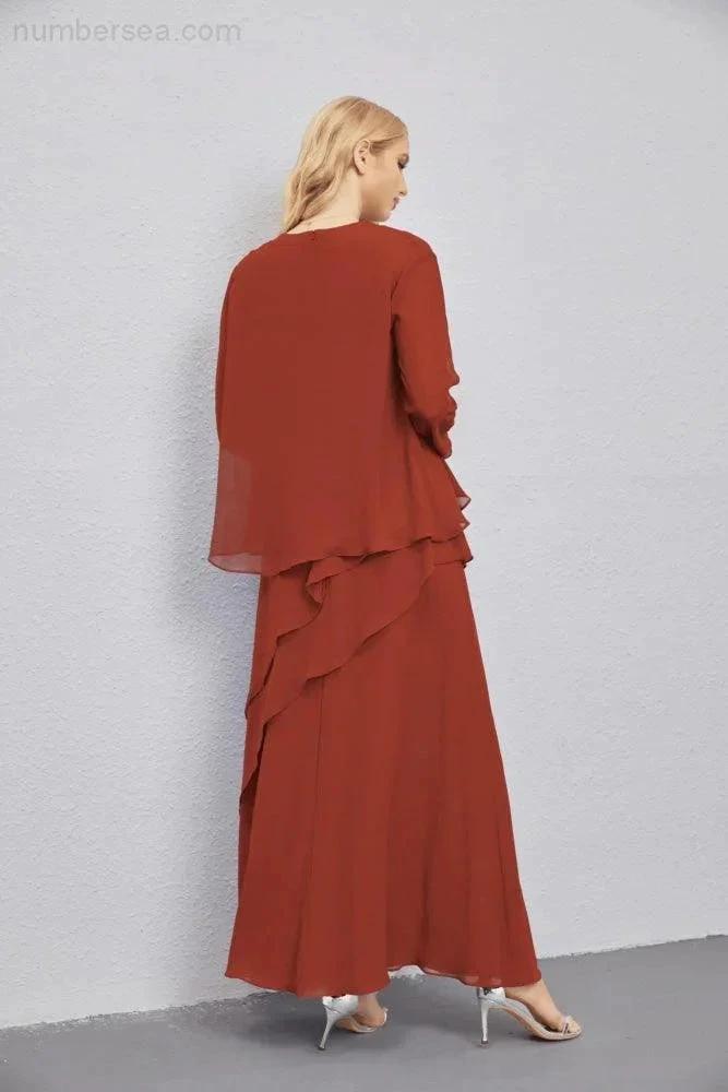 Mother of Bride Dresses with Open Front Lightweight Cardigan Formal Prom Gown 28081 by numbersea