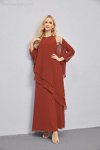 Mother of Bride Dresses with Open Front Lightweight Cardigan Formal Prom Gown 28081 by numbersea