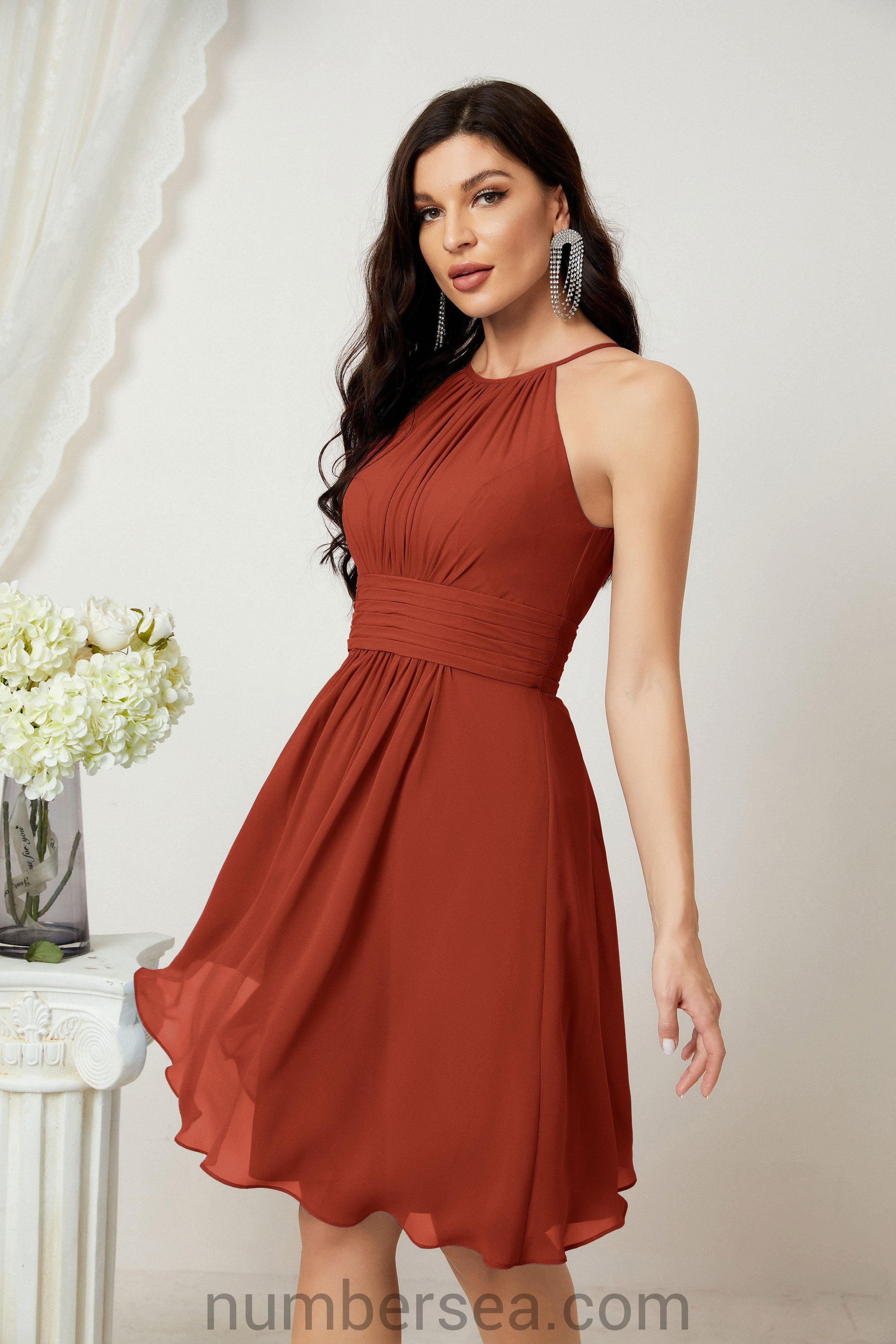 Halter Homecoming Dresses Formal Evening Party Cocktail Dress 28011 by numbersea