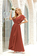 Numbersea Mother of The Bride Dresses Plus Size V-Neck Floor Length Formal Prom Dress for Wedding Guest 28020 by numbersea