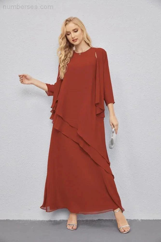 Mother of Bride Dresses with Open Front Lightweight Cardigan Formal Prom Gown 28081 by numbersea