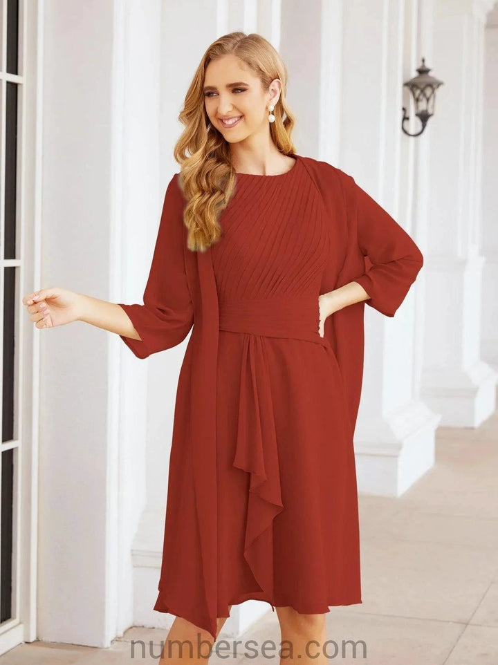 Sunnderly Mother of The Bride Dresses Prom Dress Casual Pleated Dress SY28065 by numbersea