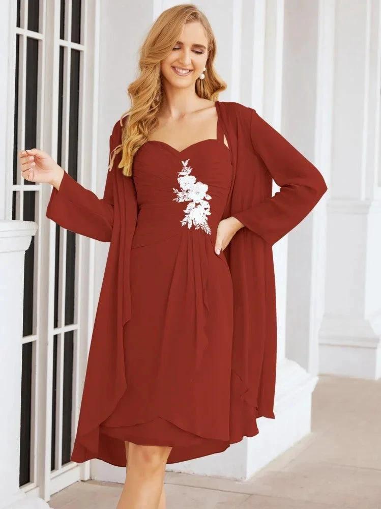 Sunnderly Mother of The Bride Groom Dresses Lace Appliques for Wedding Guest SY28066 by numbersea