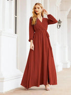 Sunnderly Women's Chiffon Bridesmaid Dress A line Long Sleeves Formal Evening Prom Gown for Wedding Guest SY28032 by numbersea