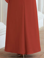 Sunnderly Formal Party Gown Dress Long Mother of The Bride Dresses with Ruffle Cape SY28026 by numbersea
