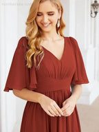 Numbersea Bridesmaid Dresses for Women Wedding Long Party Prom Dress 28068 by numbersea