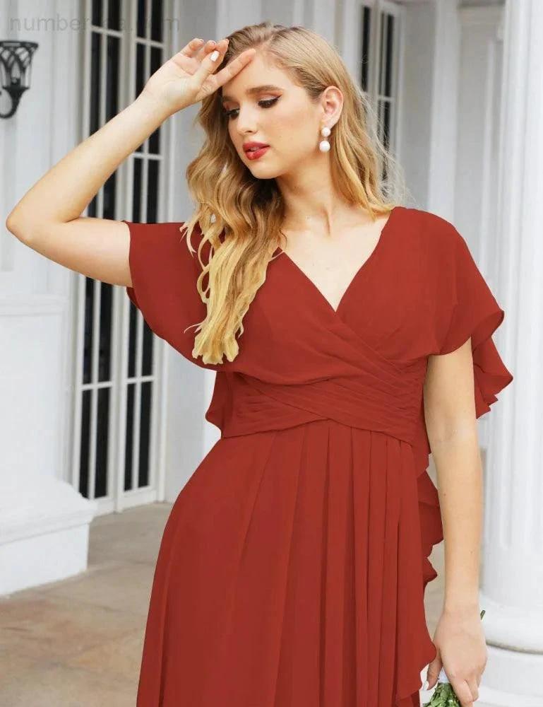 Numbersea Bridesmaid Dresses Backless Formal Prom Gowns for Evening Party Mother of The Bride Dress 28040 by numbersea