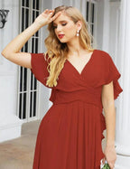 Numbersea Bridesmaid Dresses Backless Formal Prom Gowns for Evening Party Mother of The Bride Dress 28040 by numbersea
