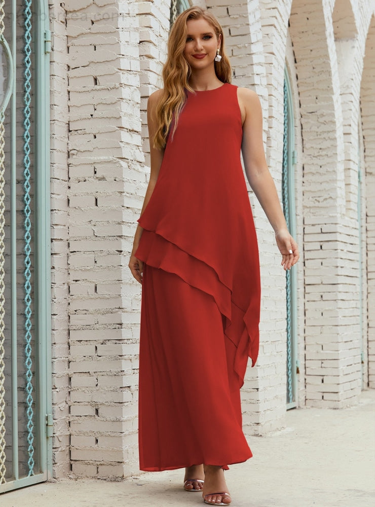 Chiffon Long Plus Size Mother of Bride Dresses Formal Bridesmaid Prom Gown SY28019