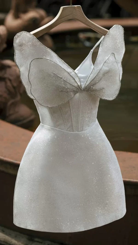 Unique Homecoming Dress Princess Strapless Short Prom Dress Y2900