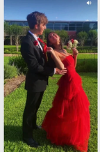 A-line Spaghetti Straps Tulle Prom Dress Elegant Evening Gown Y115 by simplepromdress