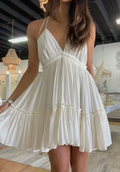 A-line V Neck Homecoming Dress Beach Outfit Dress Y2815 by simplepromdress
