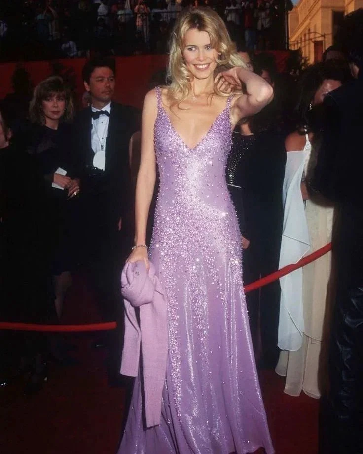 Gorgeous Deep V Satin Beaded Evening Gown Purple Formal Party Prom Dress Y8168 by simplepromdress