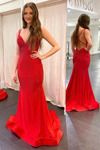 Mermaid Yellow Long Prom Dresses Backless Yellow Prom Dresses Formal Evening Dresses Y1562 by simplepromdress