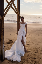 Sweetheart Ruffles Tulle A-line Wedding Dress Bride Gowns WD114 by pgmdress