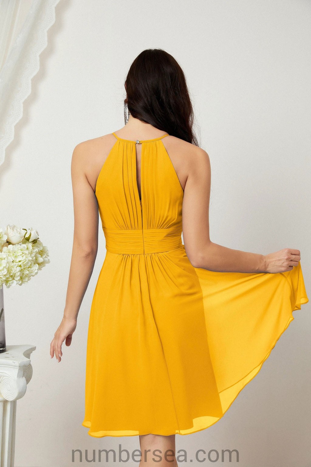 Halter Homecoming Dresses Formal Evening Party Cocktail Dress 28011 by numbersea