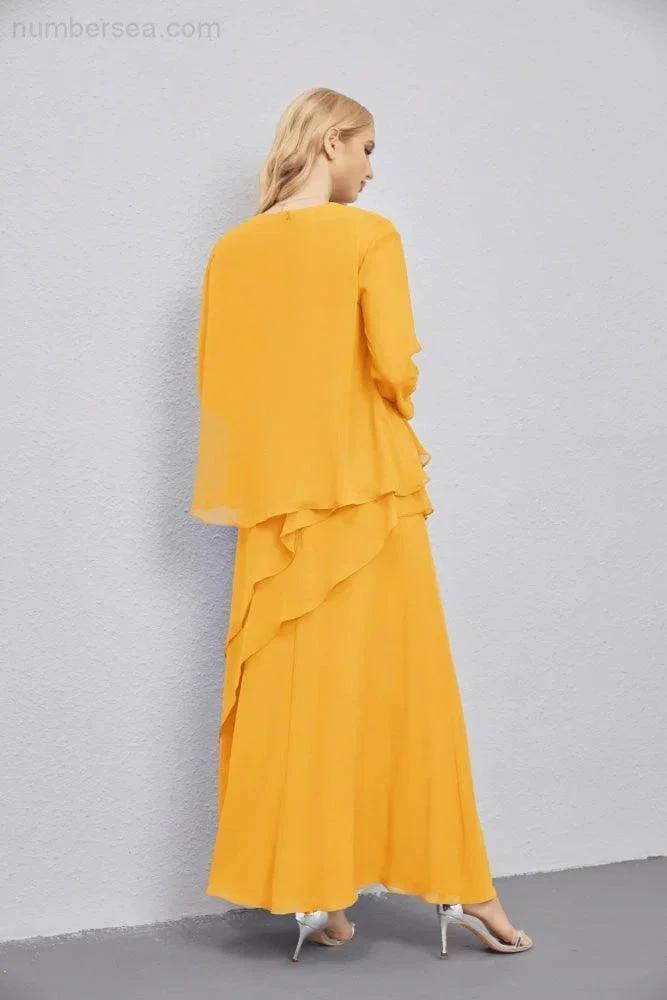 Mother of Bride Dresses with Open Front Lightweight Cardigan Formal Prom Gown 28081 by numbersea